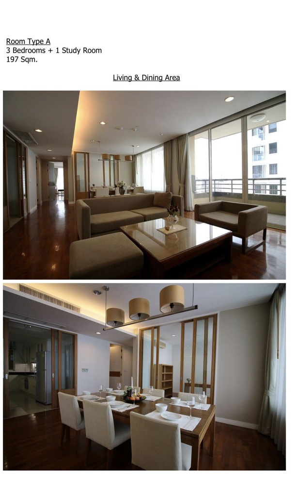 Baan Jamjuree,15FL, 3BB, 197sqm, 97KB