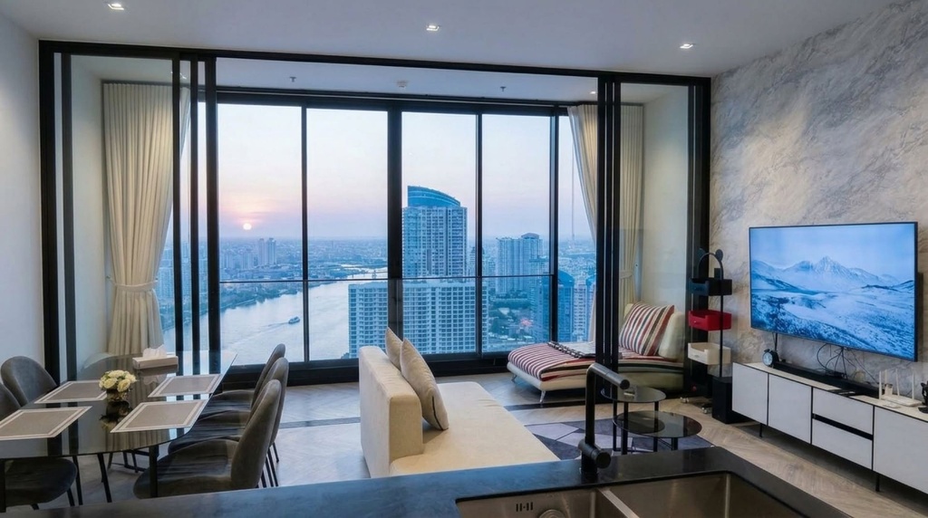 Chapter Charoennakorn - Riverside,42FL, 78.8sqm, 2BB, 69KB or 18.2MB